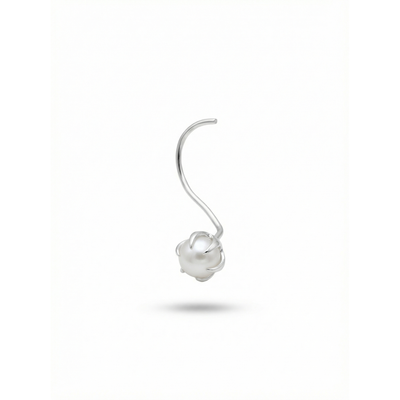 Snow Pearl Kids Silver Nose Pin/earring