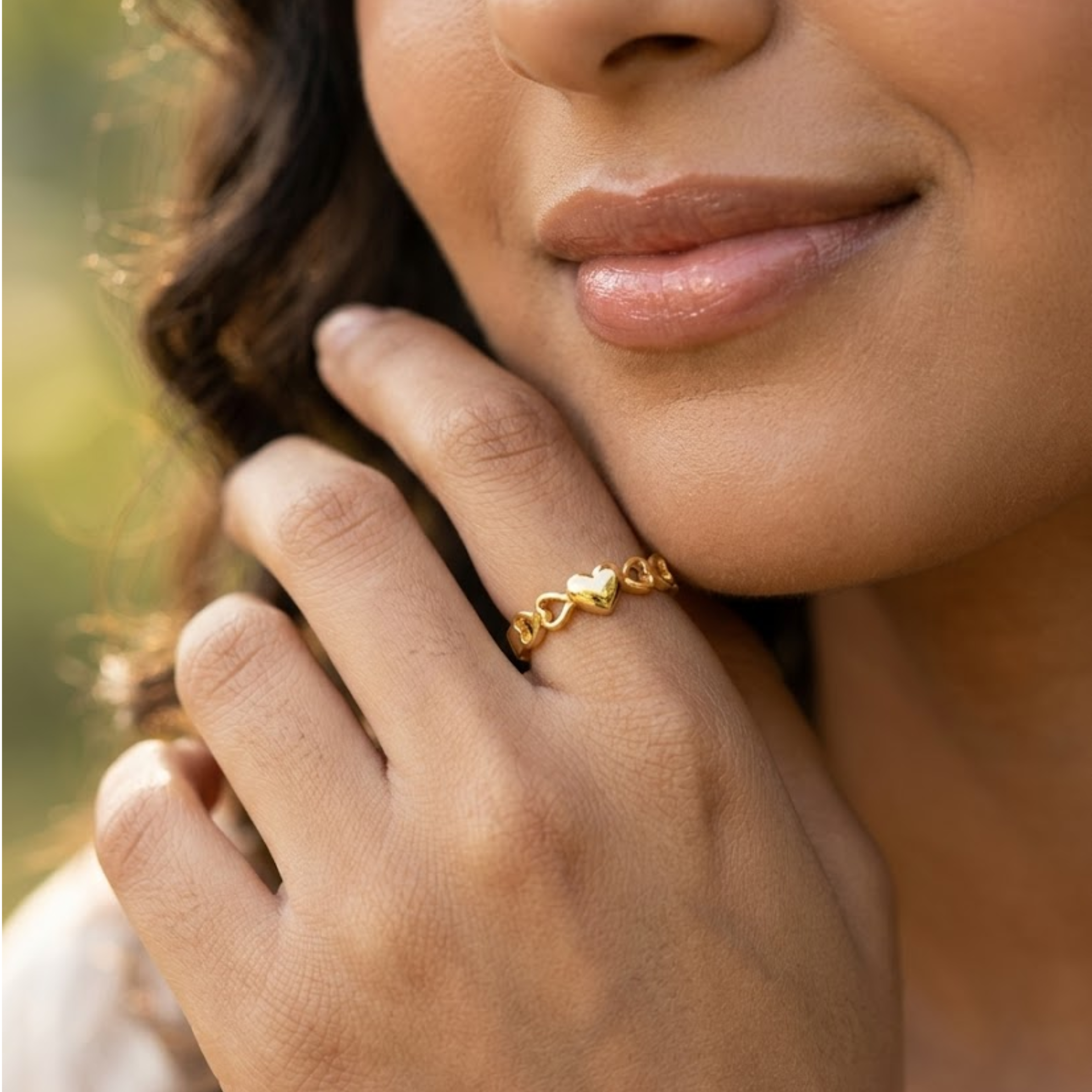 Infinite Love Gold Heart Ring