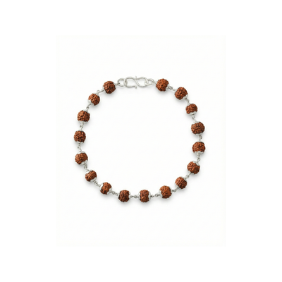 Lustra Sacred Rudraksha Silver Bracelet