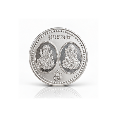Lustra Shubh Labh Lakshmi Ganesha 999 Fine Silver Coin – 10 Gram