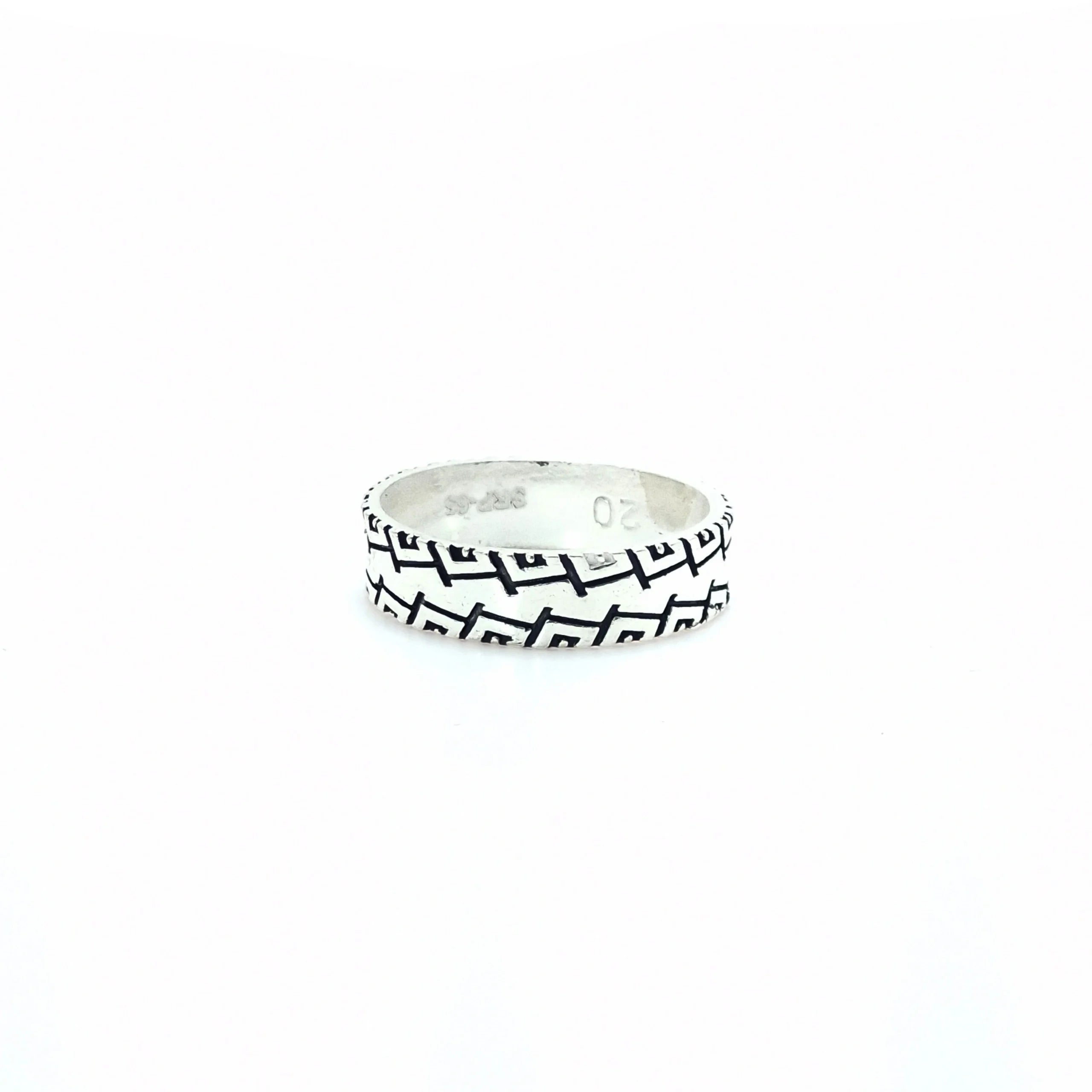 Artistic Geometric Silver Ring