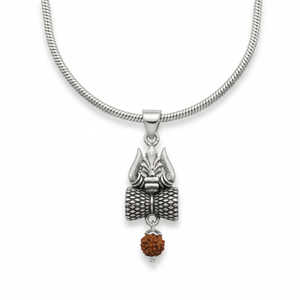 Rudra Aegis Trident Pendant - 925 Sterling Silver - Lustra