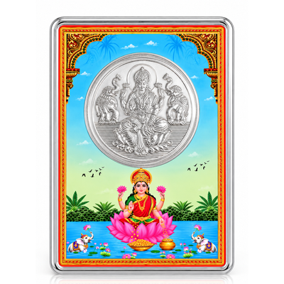 Goddess Lakshmi 925 Sterling Silver Coin 1 grams