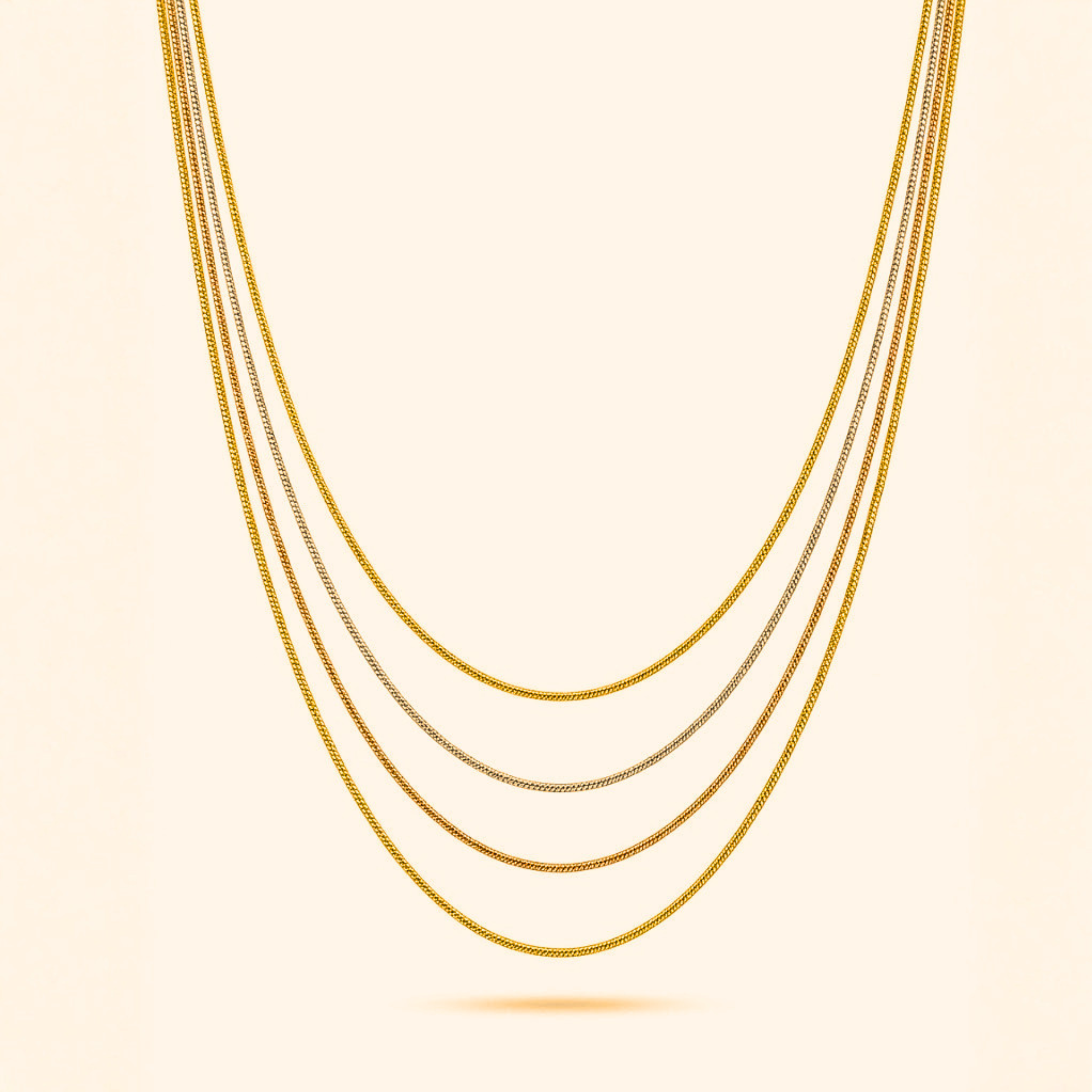 Aurielle Layered Gold Chain Necklace