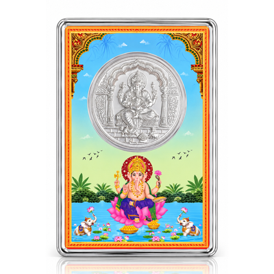 Lord Ganesha 925 Sterling Silver Coin (1 gram)