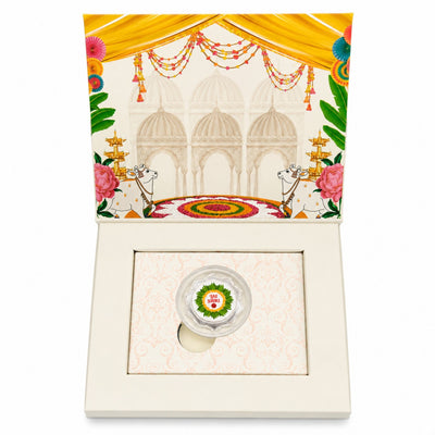 Griha Pravesh 1g Fine Silver Coin Gift Box