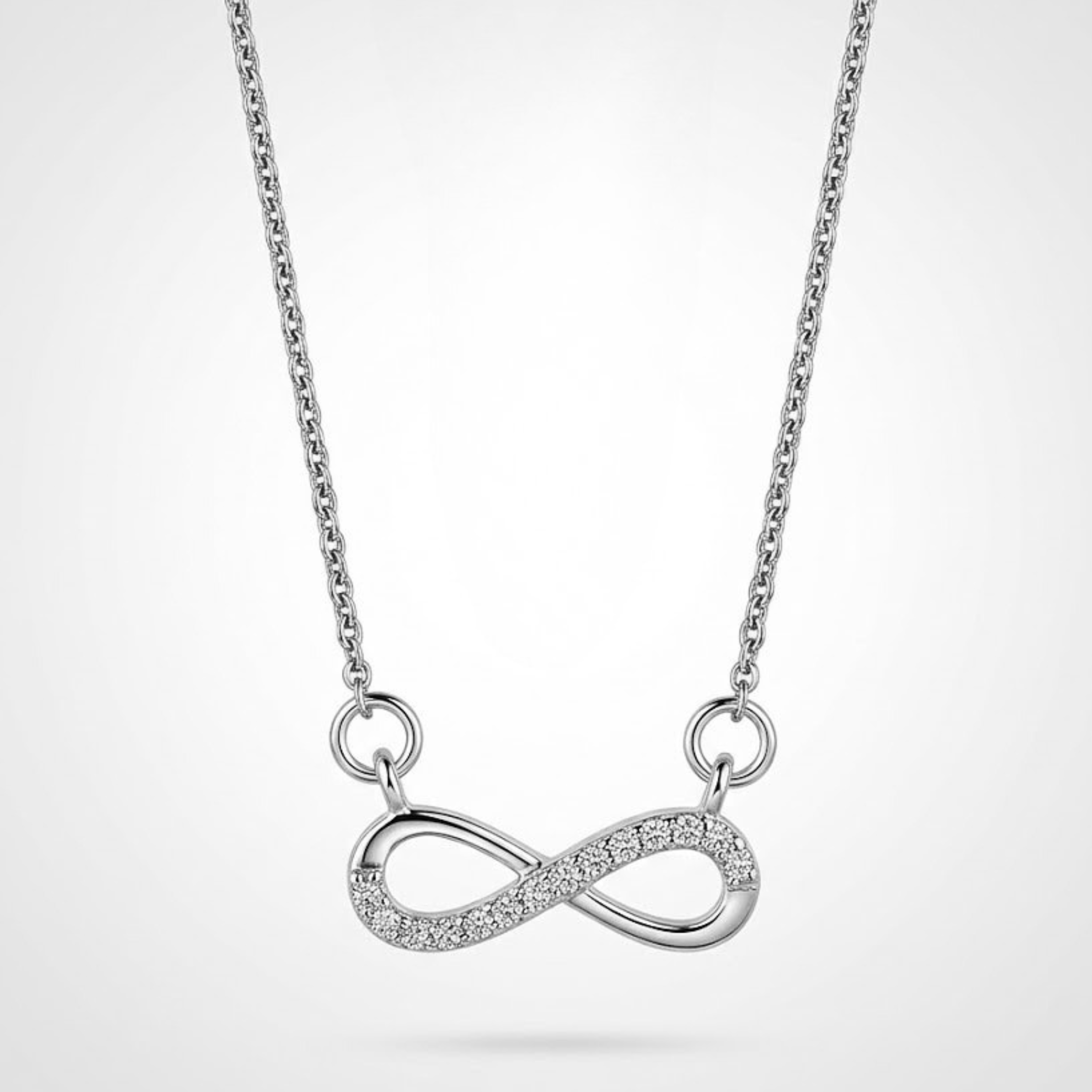 Infinity Spark Pendant Necklace