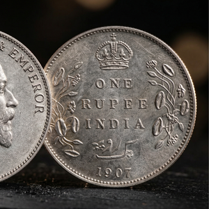 The 1907 Rupee — British India Edward VII Collector's Coin (11grams) - 925 Sterling Silver - Lustra
