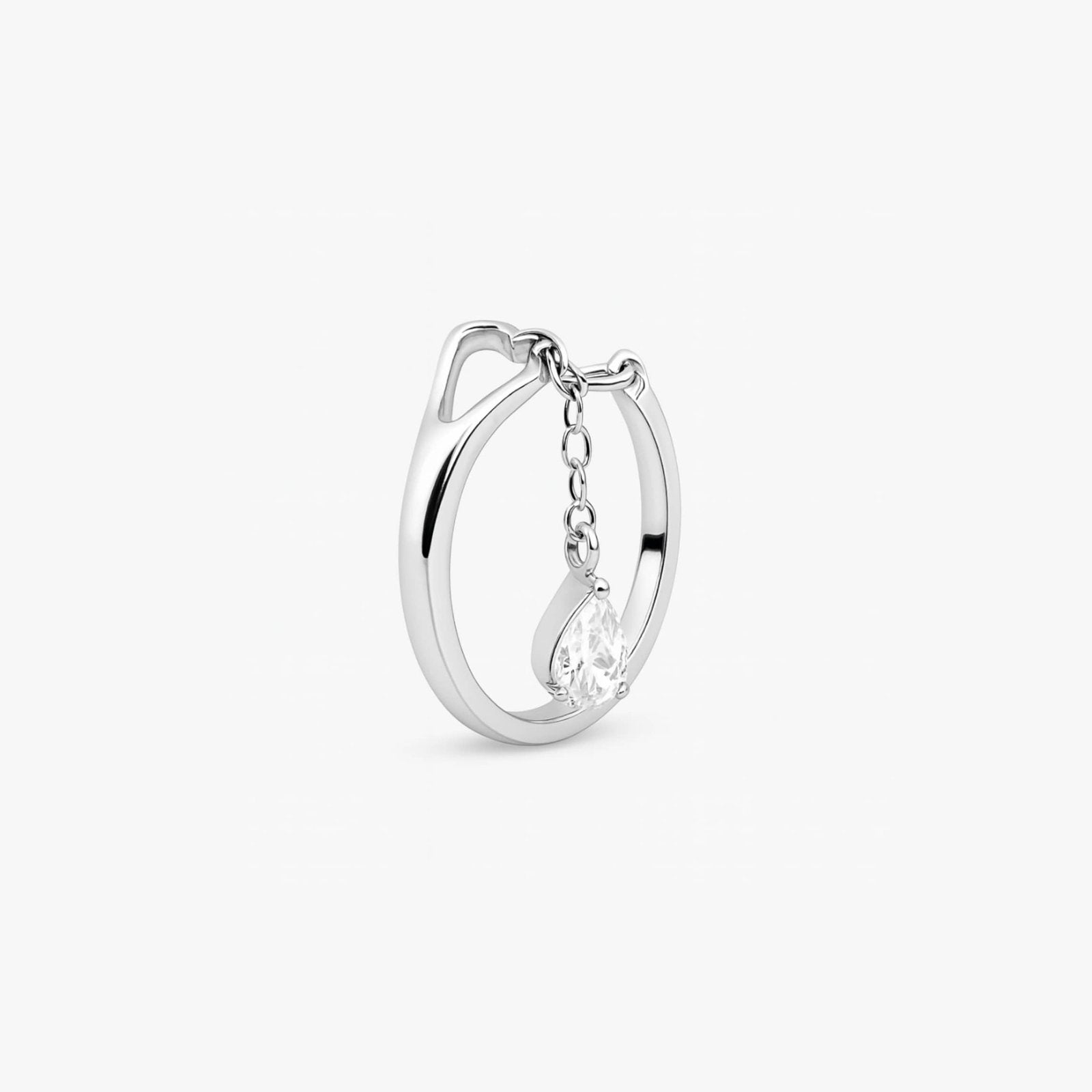 Elegant Drop Chain Ring