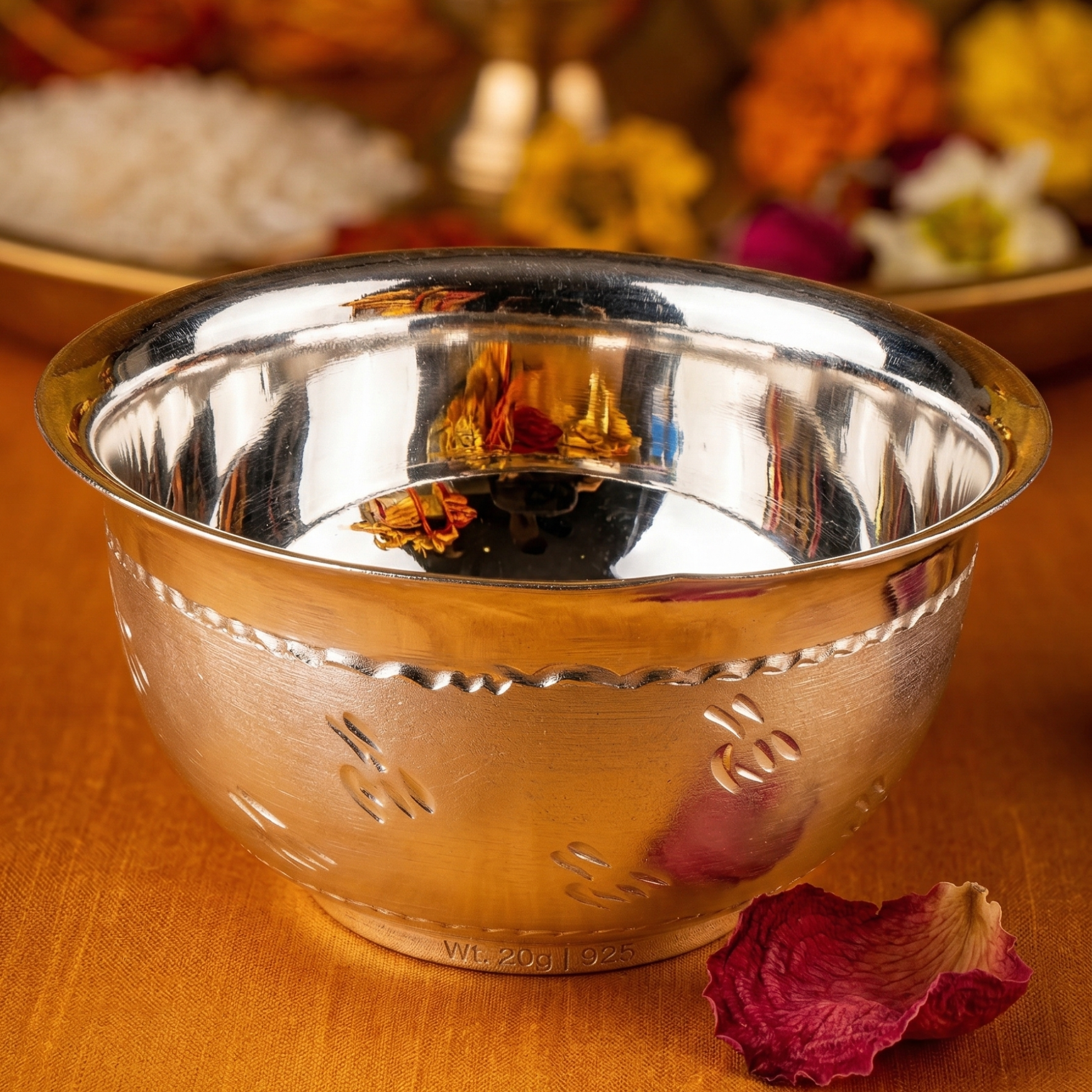 Lustra 925 Silver Pooja Katori (20g) - 925 Sterling Silver - Lustra