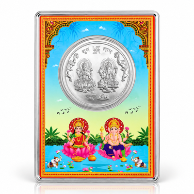 Lakshmi Ganesh Shubh Labh Silver 1 gram Coin