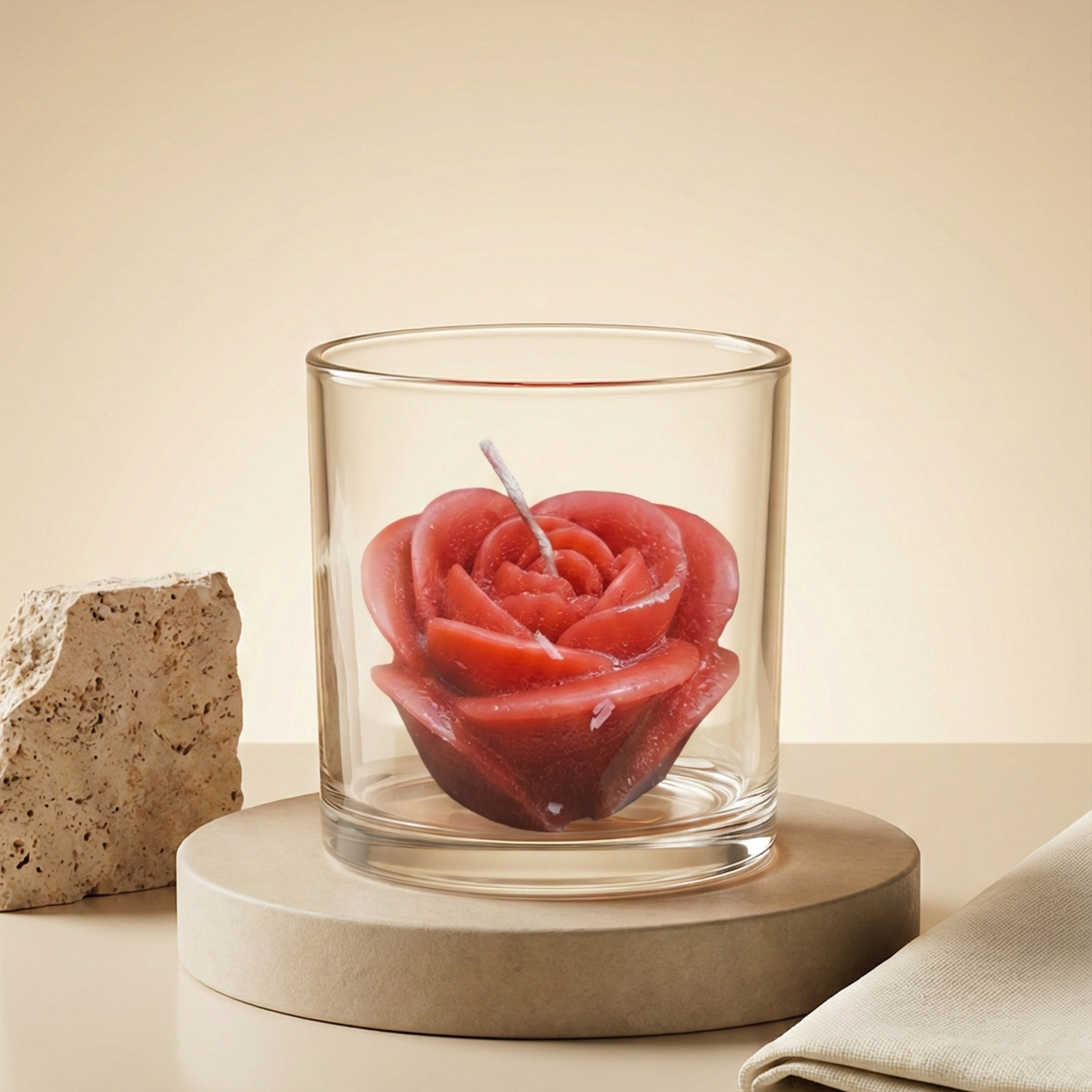 Lustra Crimson Rose Candle