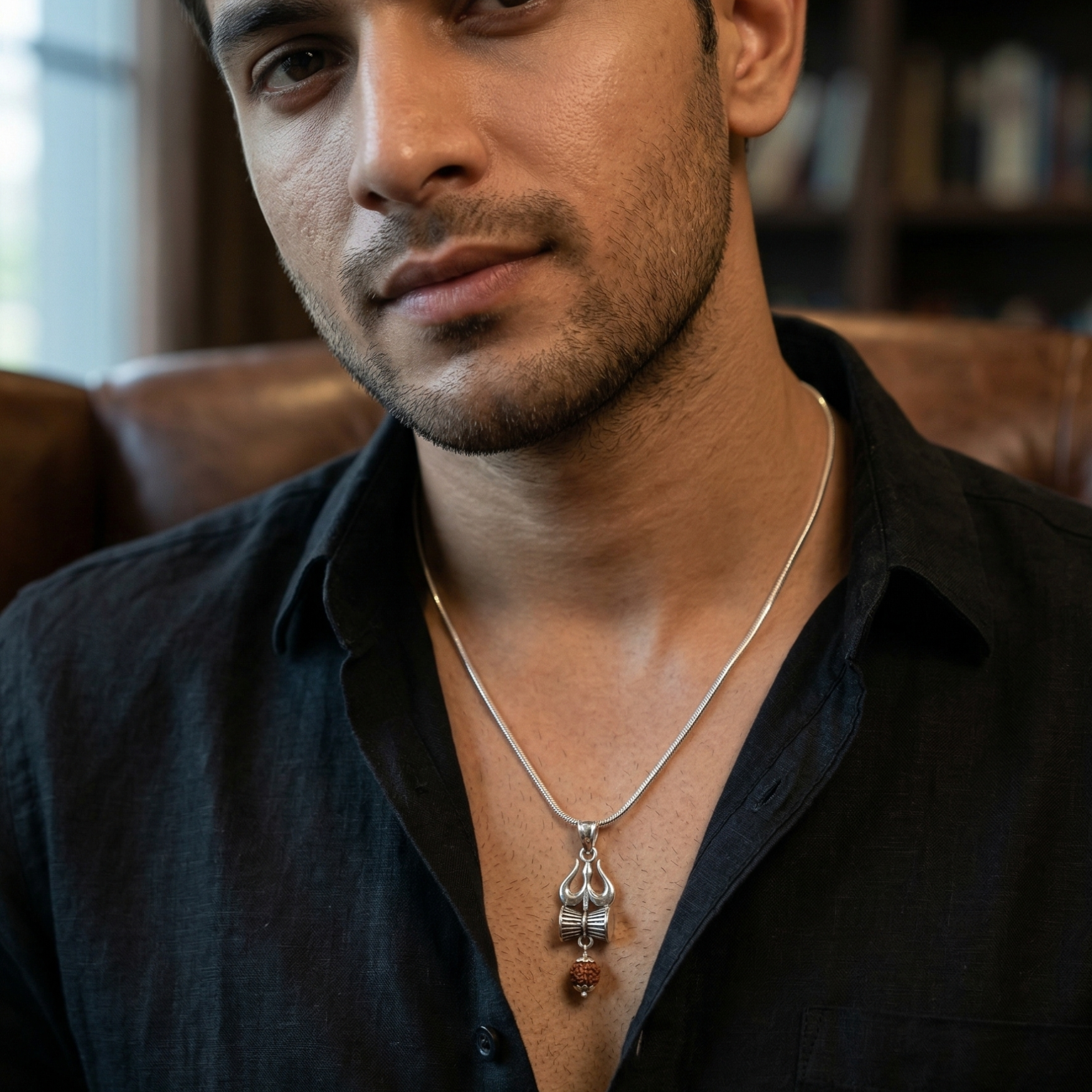 Rudra Veil Pendant - 925 Sterling Silver - Lustra