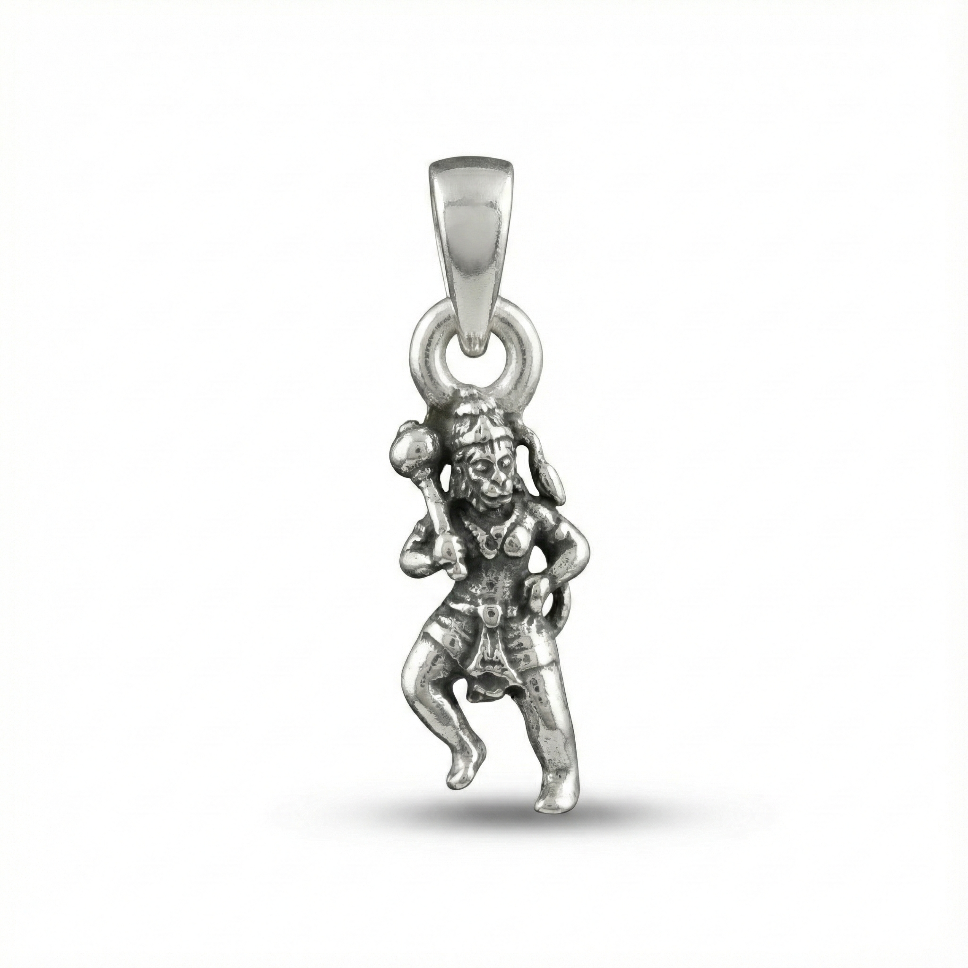 Divine Hanuman Silver Pendant