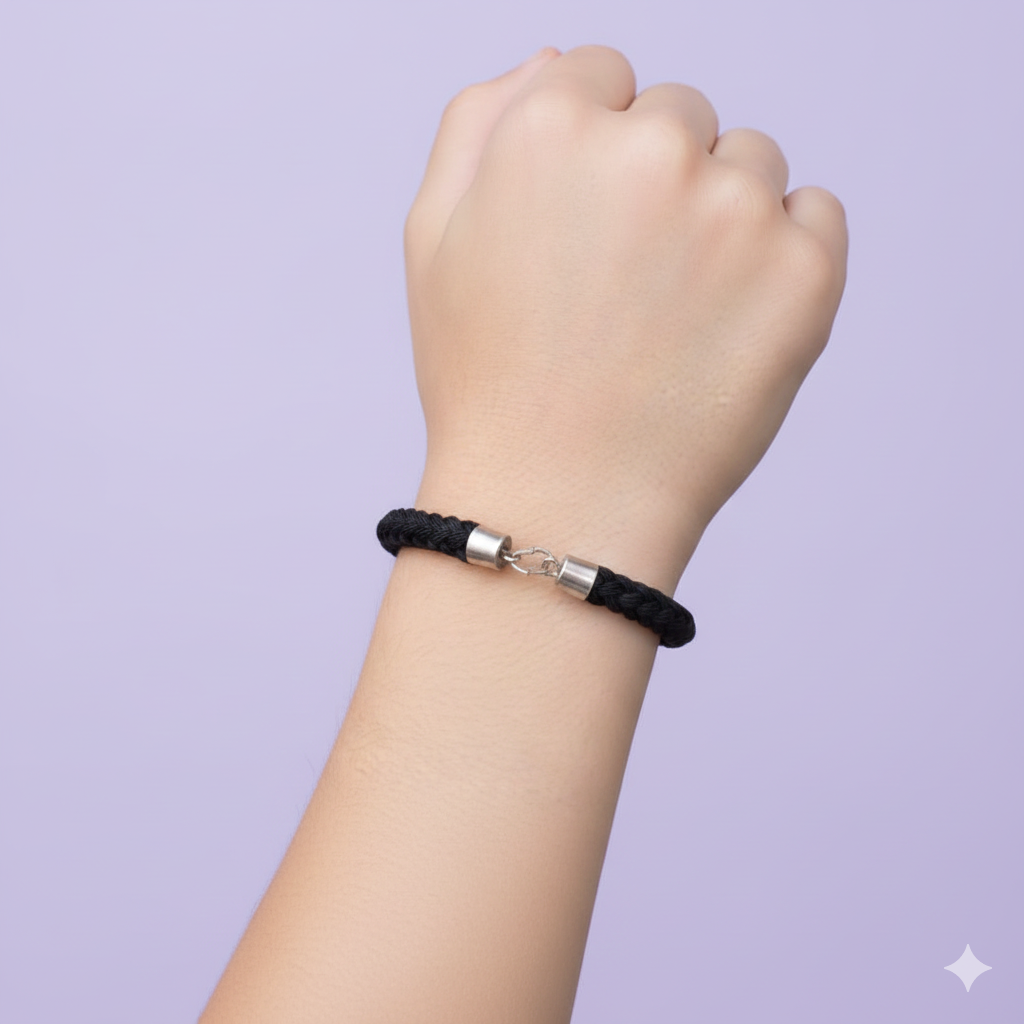 Classic Black Braided Bracelet