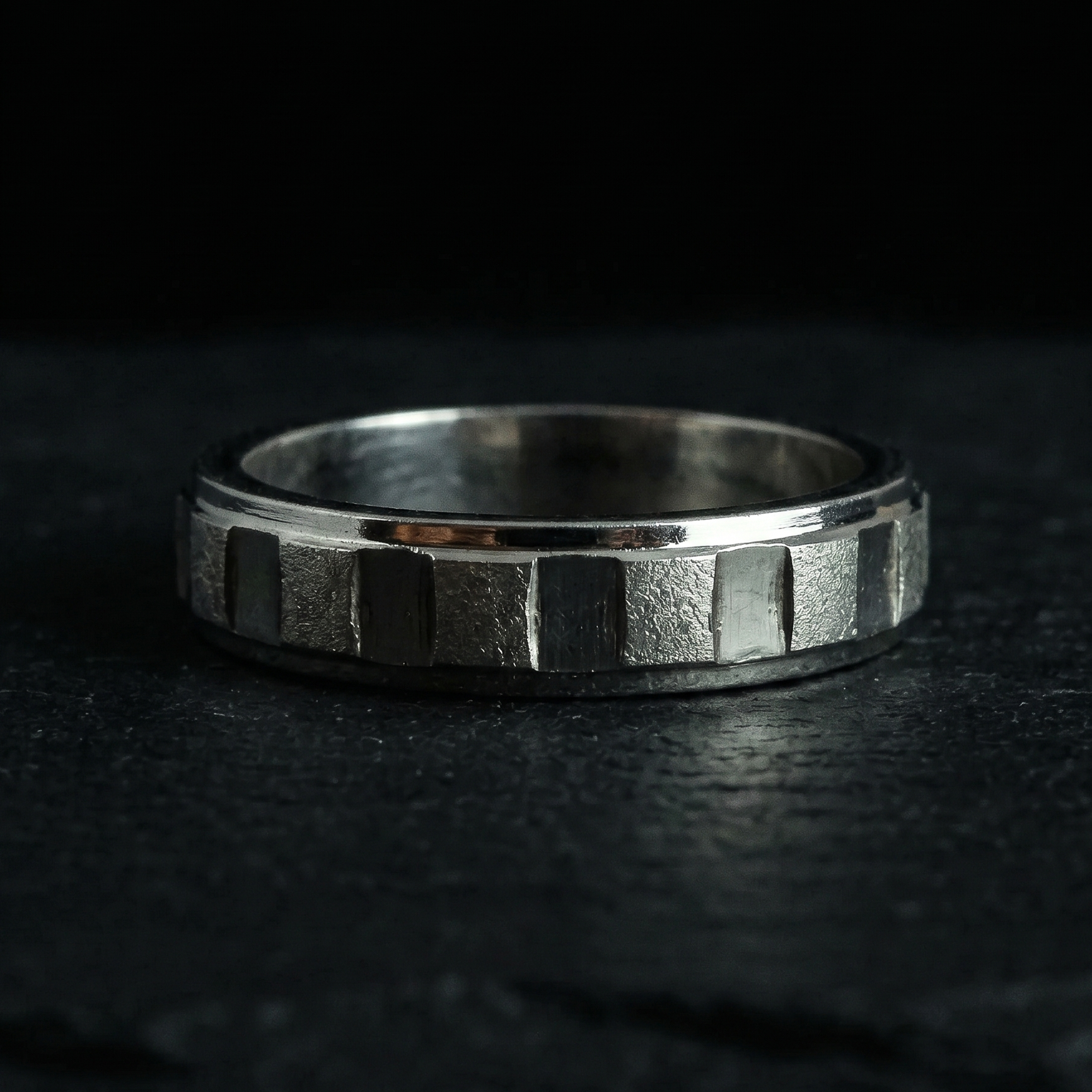 Sleek Modern Silver Band - 925 Sterling Silver - Lustra