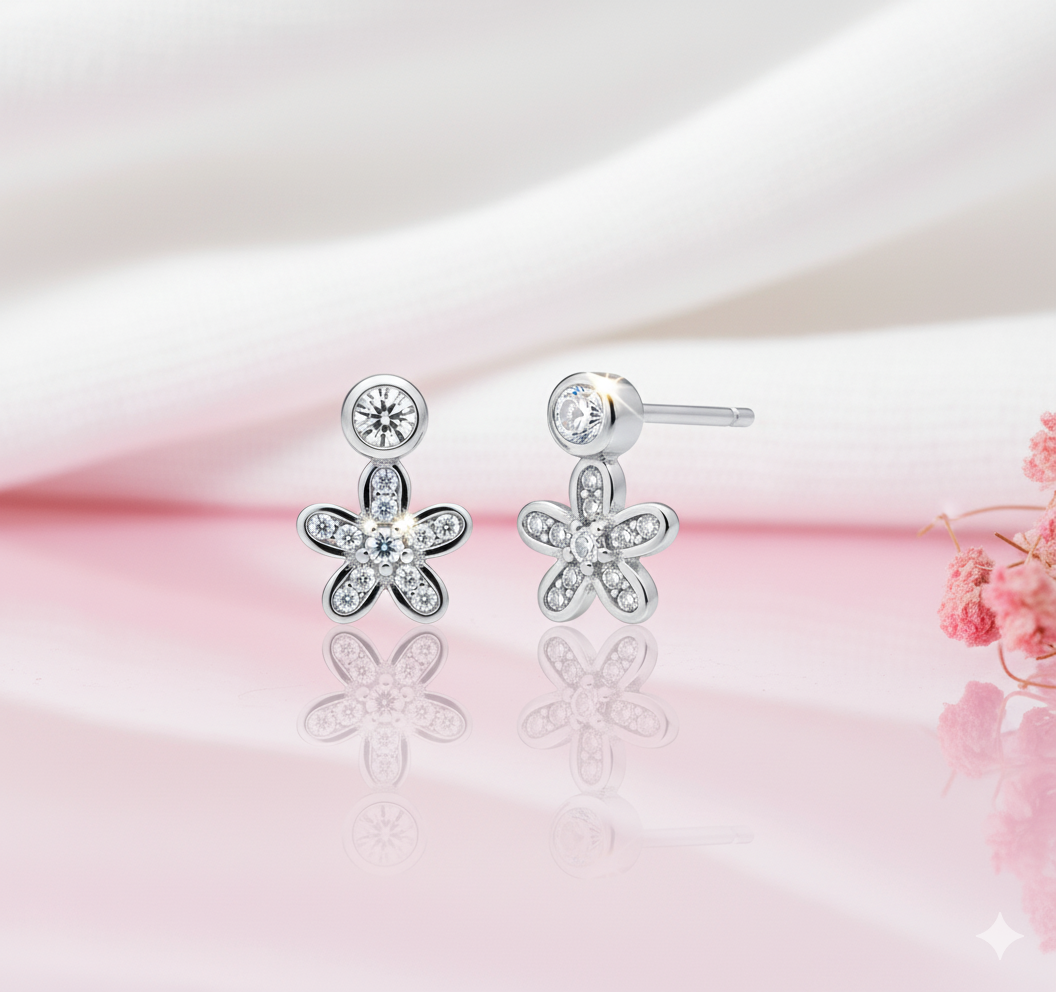 Stellar Bloom Stud Earrings