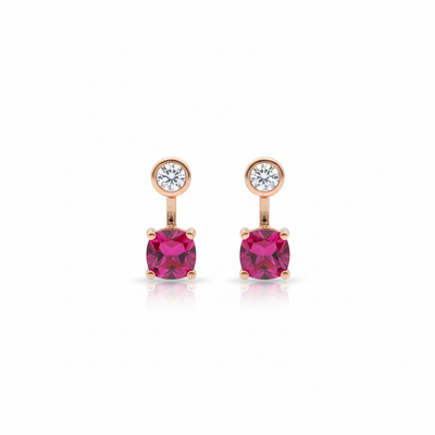 Lustra Ruby Prism Drop Earrings