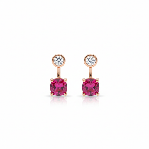 Lustra Ruby Prism Drop Earrings