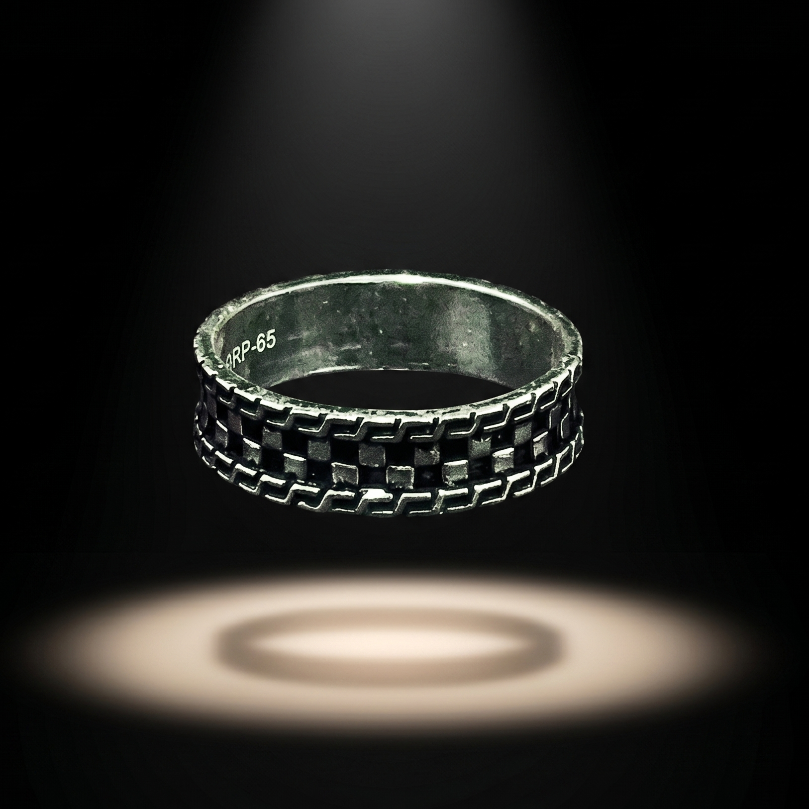 Woven Pattern Silver Ring - 925 Sterling Silver - Lustra
