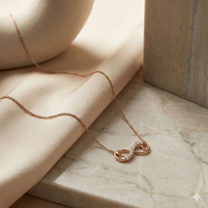 Eternal Hearts Necklace - 925 Sterling Silver - Lustra