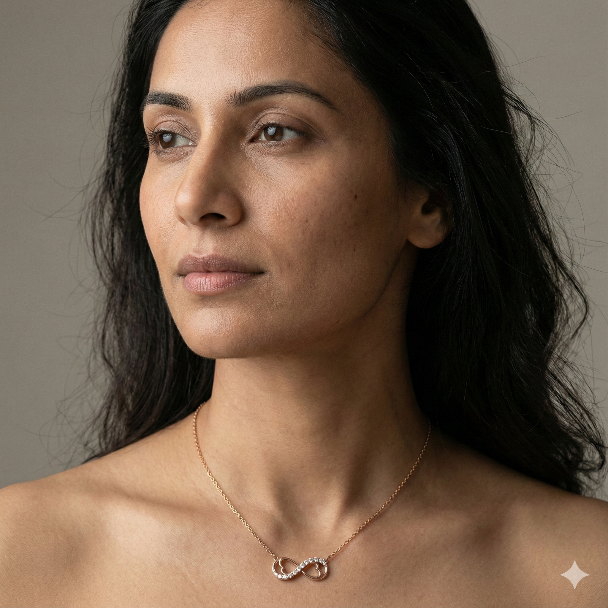 Eternal Hearts Necklace - 925 Sterling Silver - Lustra