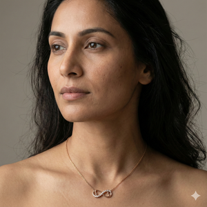 Eternal Hearts Necklace - 925 Sterling Silver - Lustra