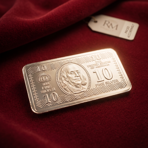 Lustra 10 Gram Fine Silver Bar - 925 Sterling Silver - Lustra