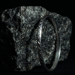 Silver Weave Men's Kada - 925 Sterling Silver - Lustra