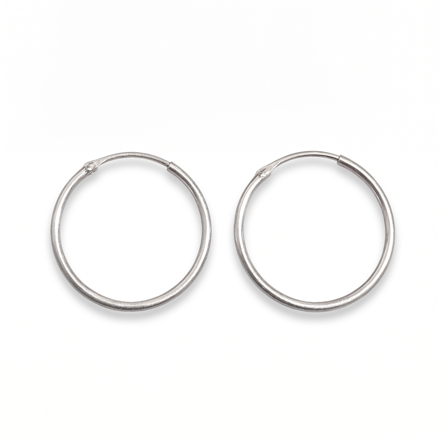 Classic Silver Hoop Earrings