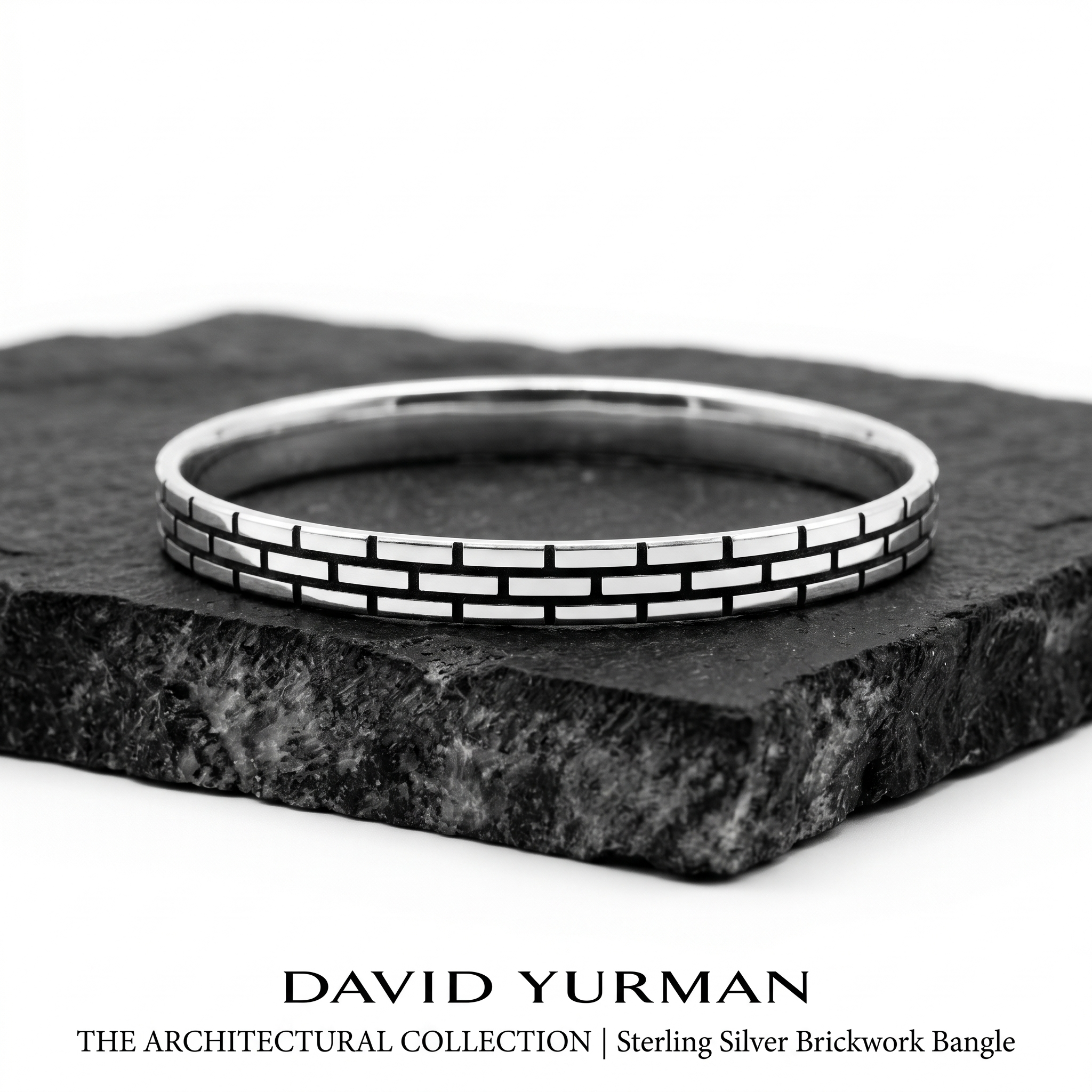 Urban Link Men's Kada - 925 Sterling Silver - Lustra