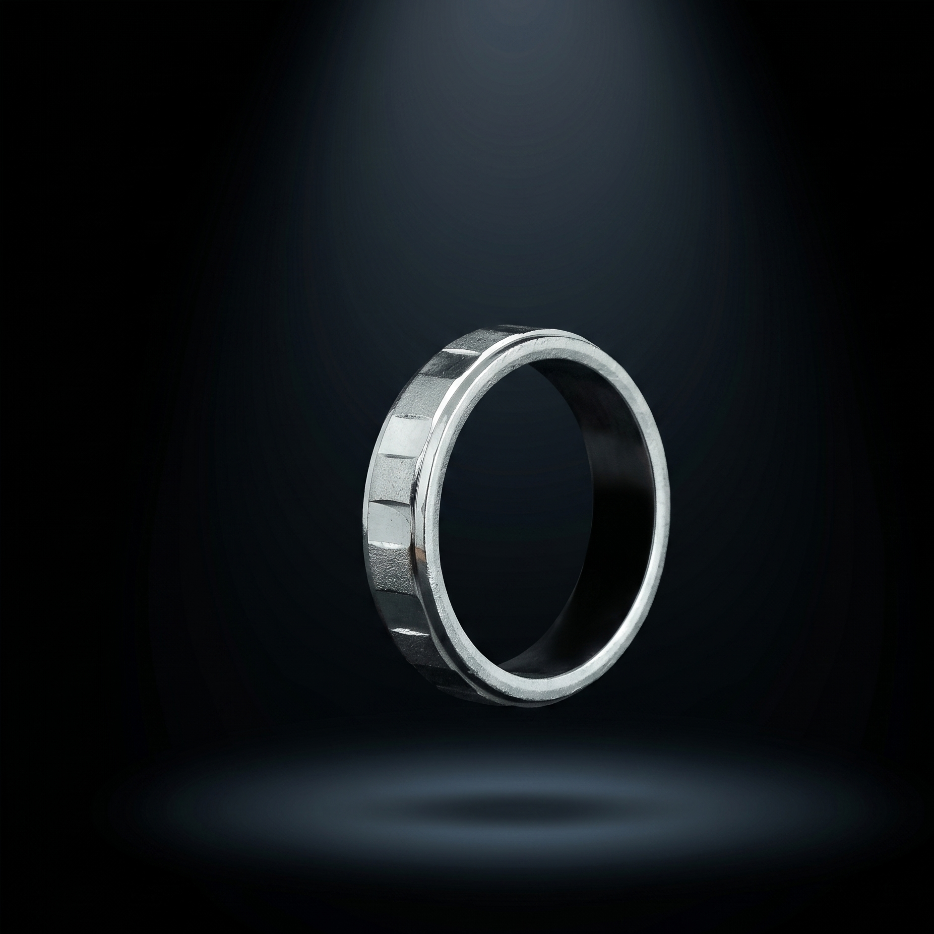 Sleek Modern Silver Band - 925 Sterling Silver - Lustra