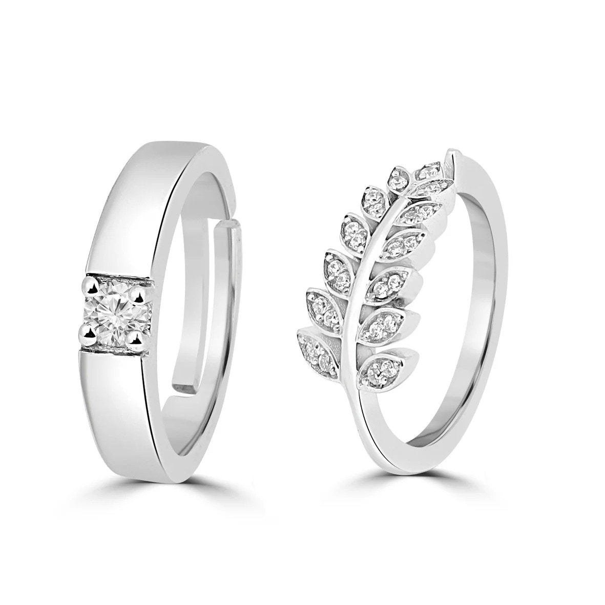 Everleaf Radiance Couple Ring Set