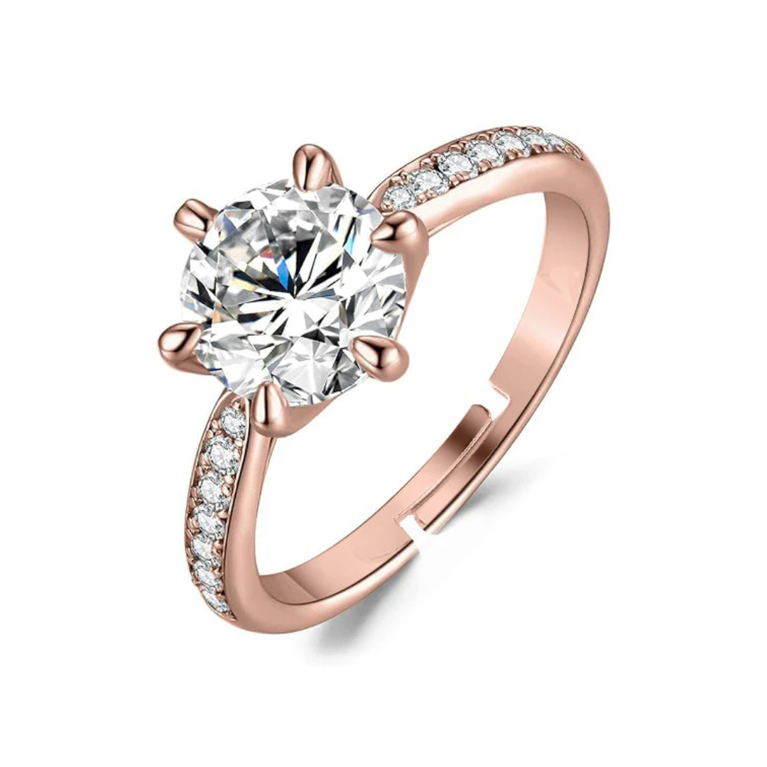 Radiant Bloom Sterling Silver Ring