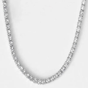 Lustra Eternal Spark Tennis Necklace - 925 Sterling Silver - Lustra
