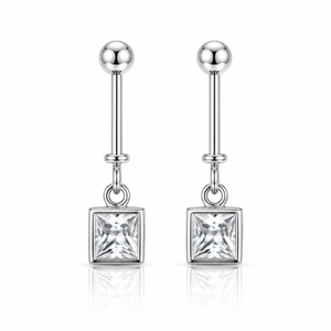 Celeste Spark Drop Earrings - 925 Sterling Silver - Lustra