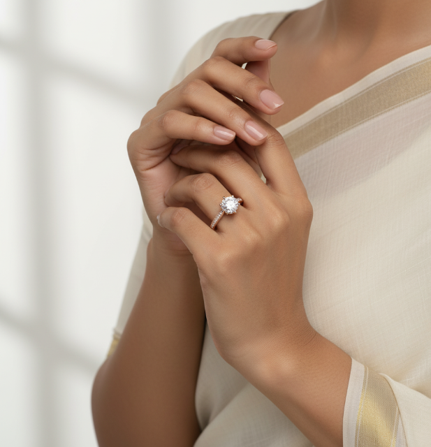 Radiant Bloom Sterling Silver Ring