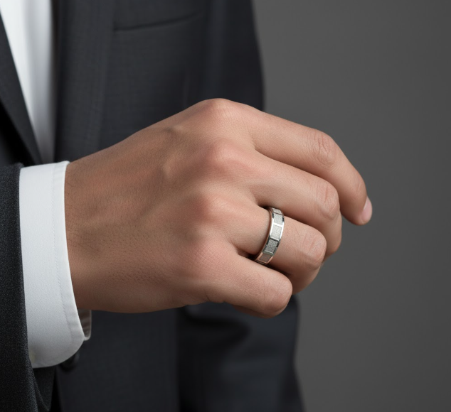 Sleek Modern Silver Band