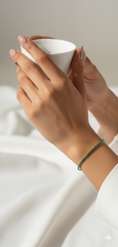 Evergreen Frost Tennis Bracelet