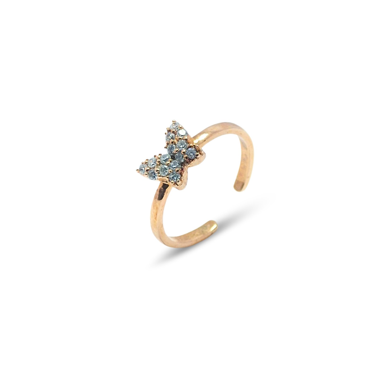 Butterfly Charm Adjustable Ring