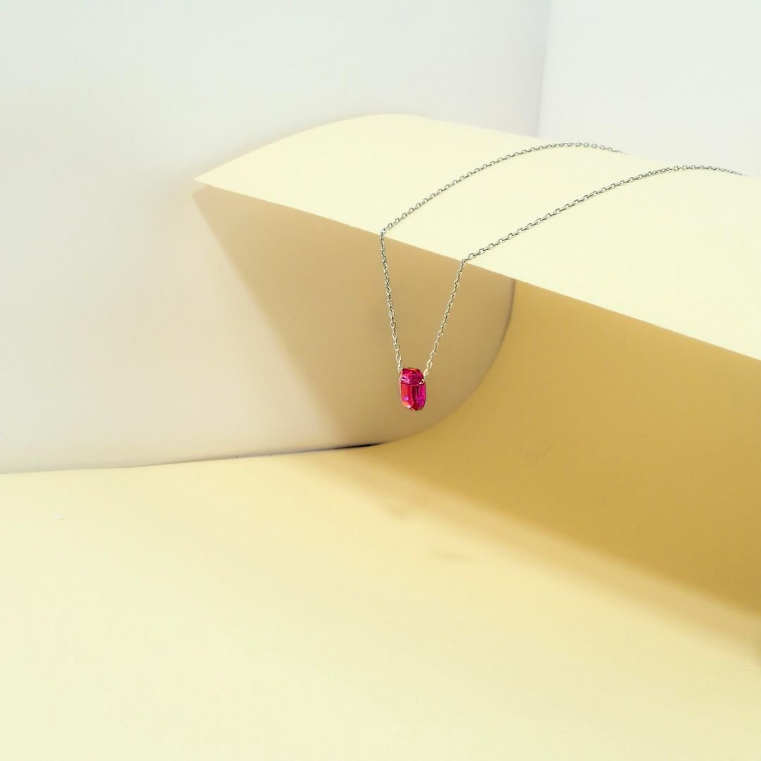 Radiant Gemstone Pendant Necklace