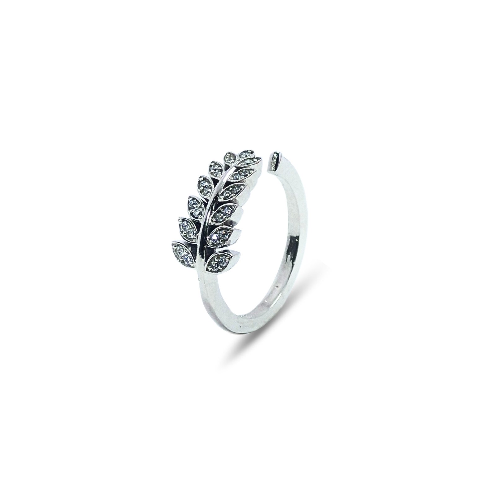 Emerald Leaf Ring