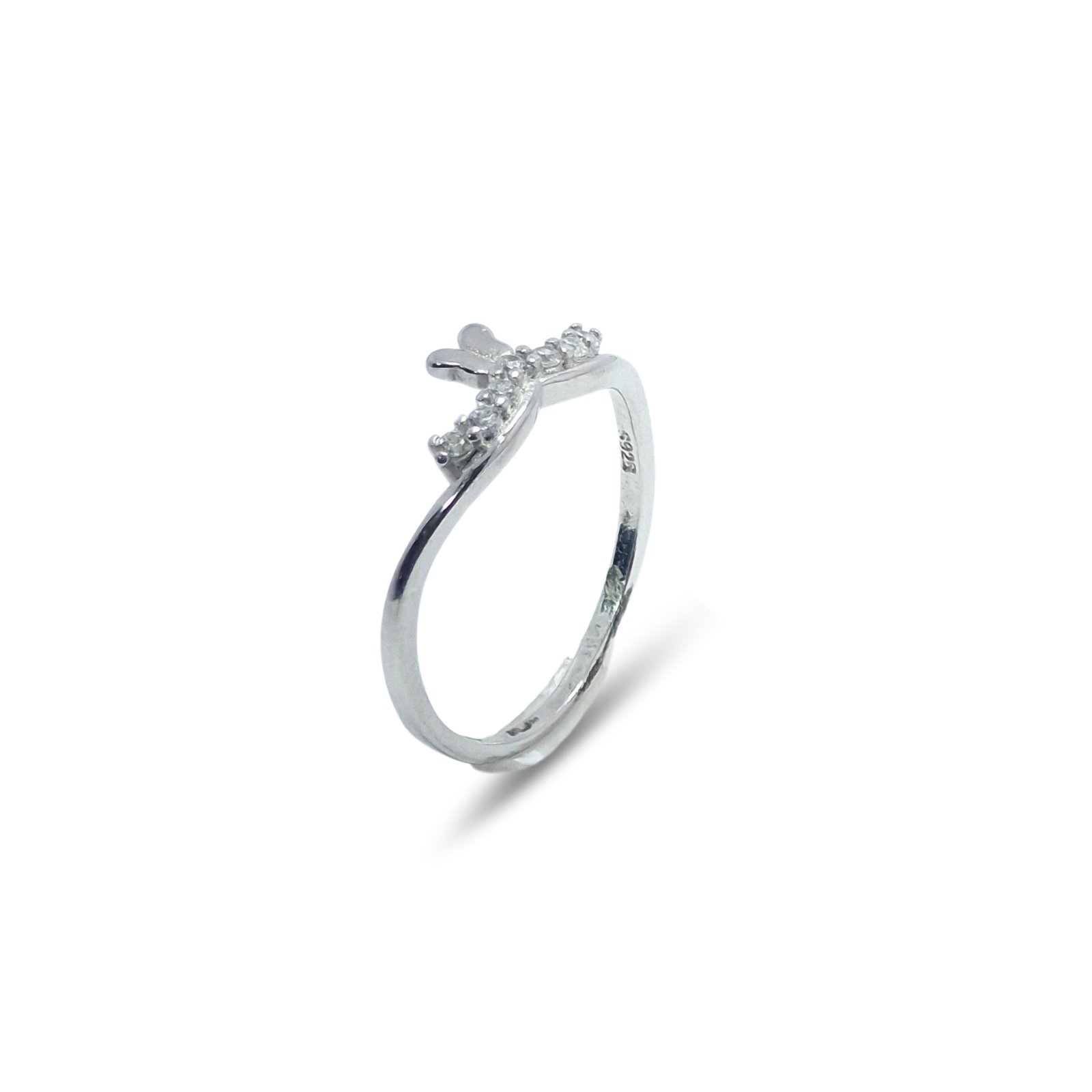 Bunny Ear Silver Ring