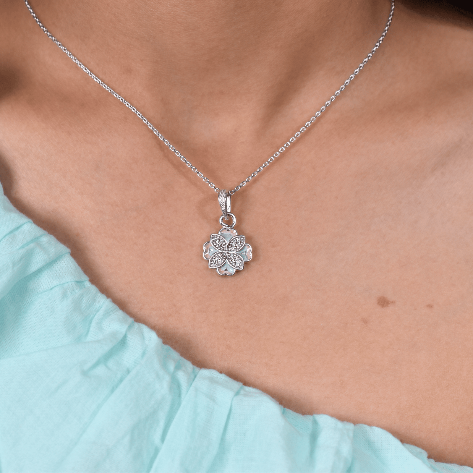 Colorful Floral Pendant