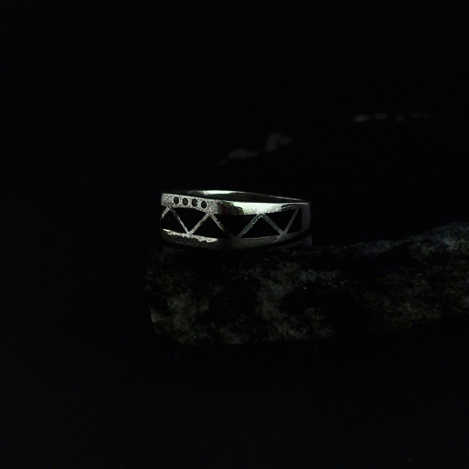 Sophisticated Onyx Silver Ring
