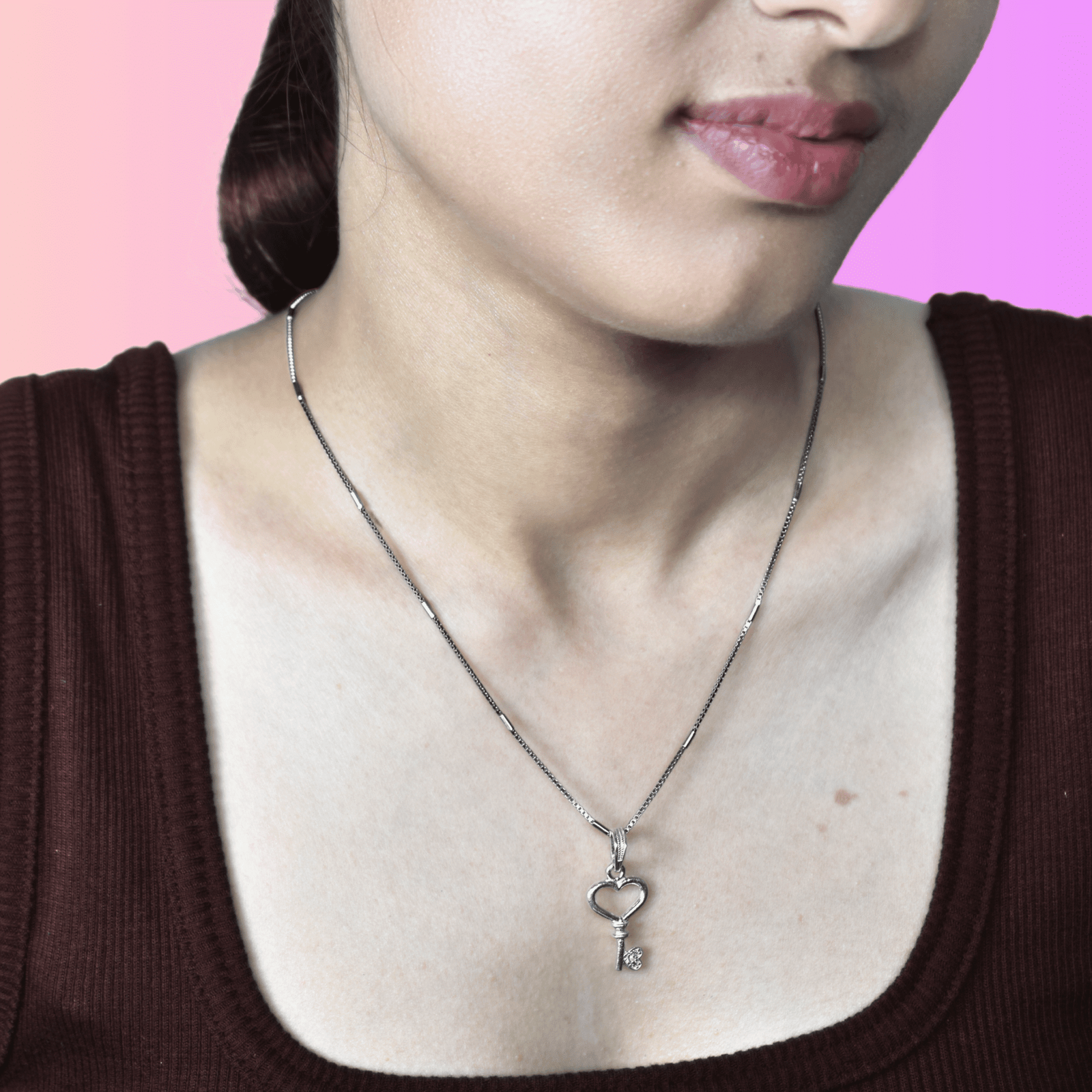 Heart Key Pendant