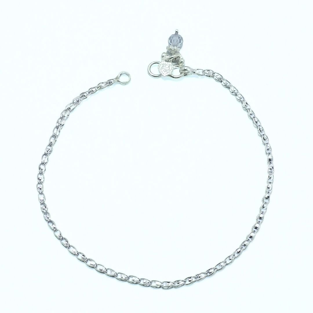 LunaGlint Sterling Anklet