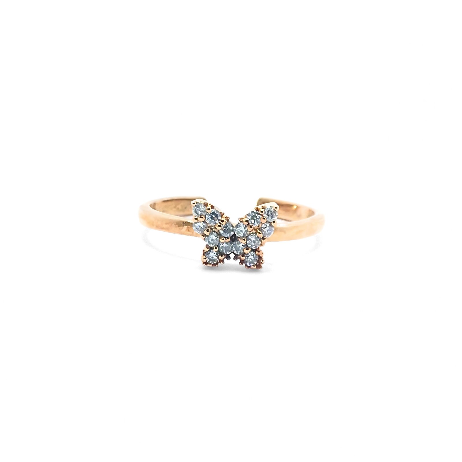 Butterfly Charm Adjustable Ring