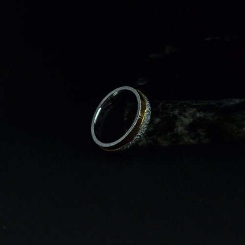 Chic Two-Tone Stackable Ring