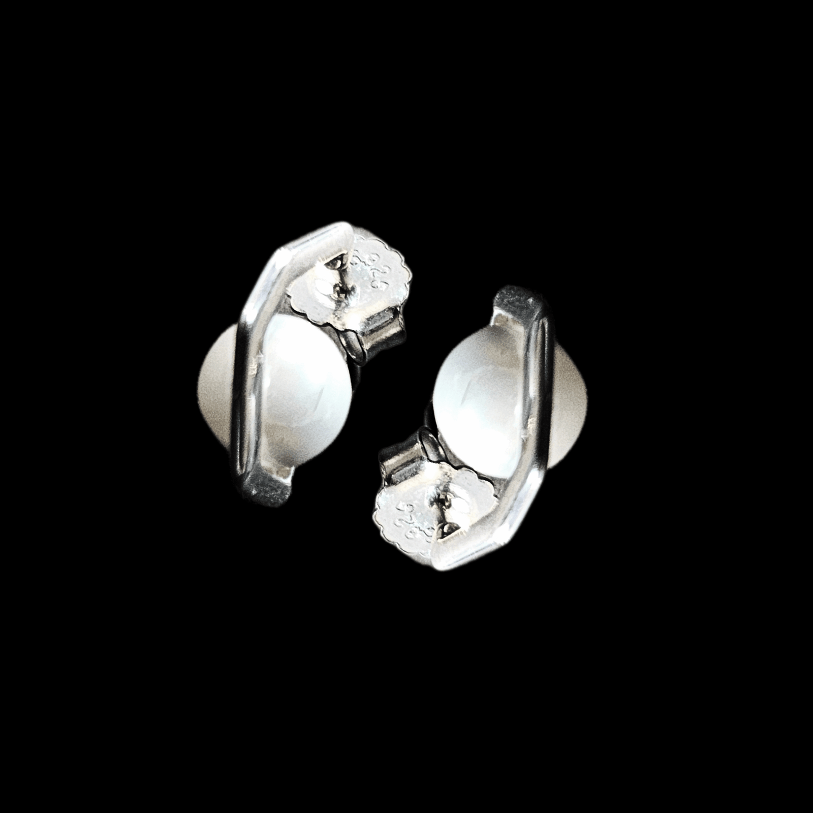 Modern Pearl Geometric Earrings